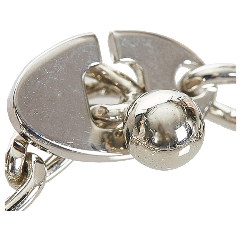 CHANEL Silver Engraved Dog Tag Bag Charm/Key Chain/Necklace - Picture 6 of 7